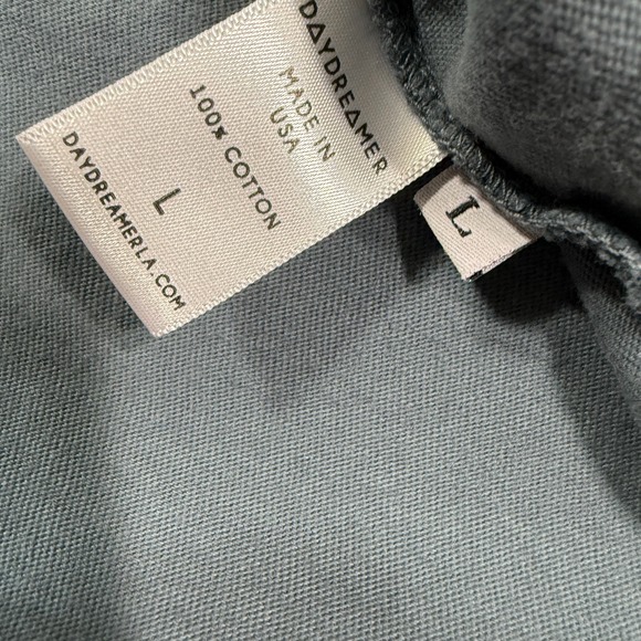 Daydreamer Long Sleeve Shirt Womens L Gray Queen of Hearts Card Graphic - Picture 4 of 6